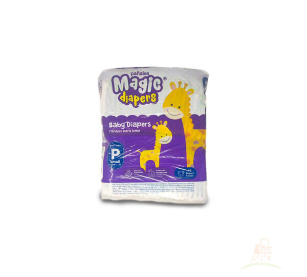 Pañal desechable MAGIC talla P (40 culeros)