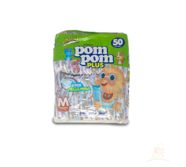 Pañal desechable POM POM Plus talla M (50 culeros)