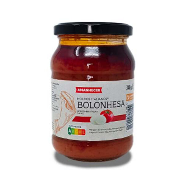 Salsa de Tomate Boloñesa AMANHECER 340g (Sin gluten)