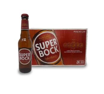 Cerveza lager SUPER BOCK 330ml x 24u (botella, caja)