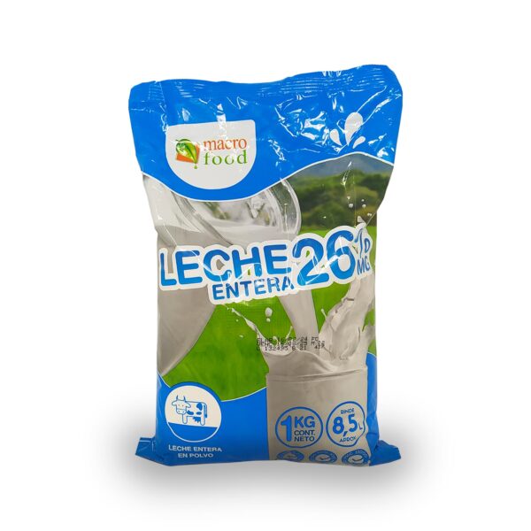 Leche entera en polvo 26% MG 1kg