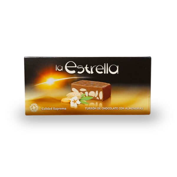 Turrón de chocolate con almendra LA ESTRELLA 200g