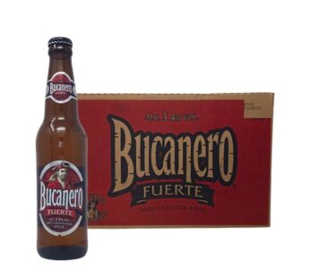 Cerveza BUCANERO fuerte 350ml x 24u (botella,caja)