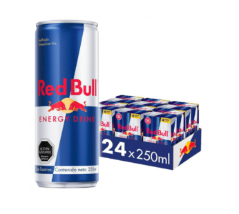 Bebida energizante RED BULL 250ml x 24u (lata, caja)